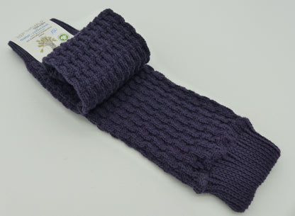 Grödo Strickstulpen, aubergine