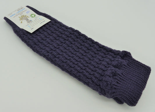 Grödo Strickstulpen, aubergine