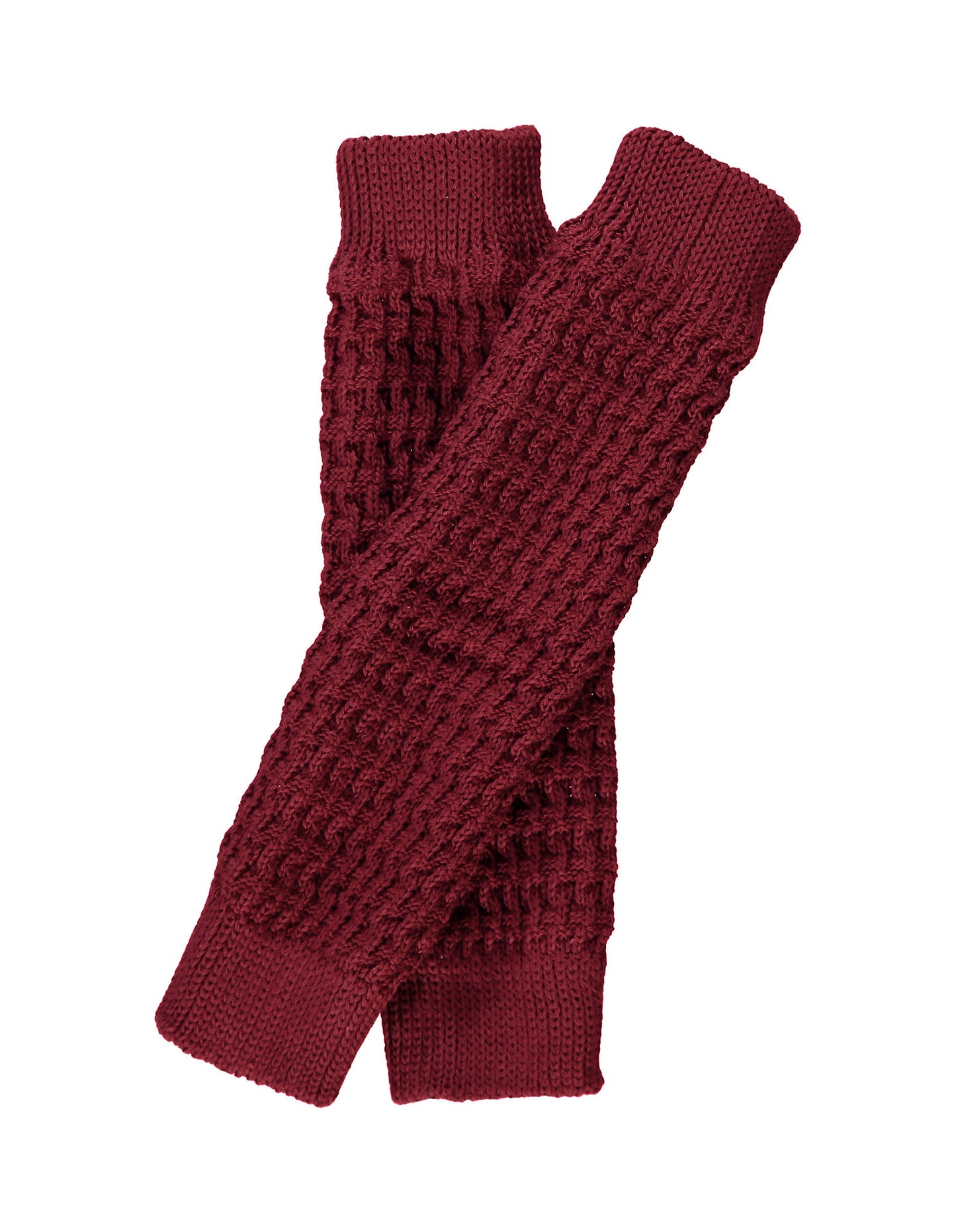 Grödo Strickstulpen, burgund