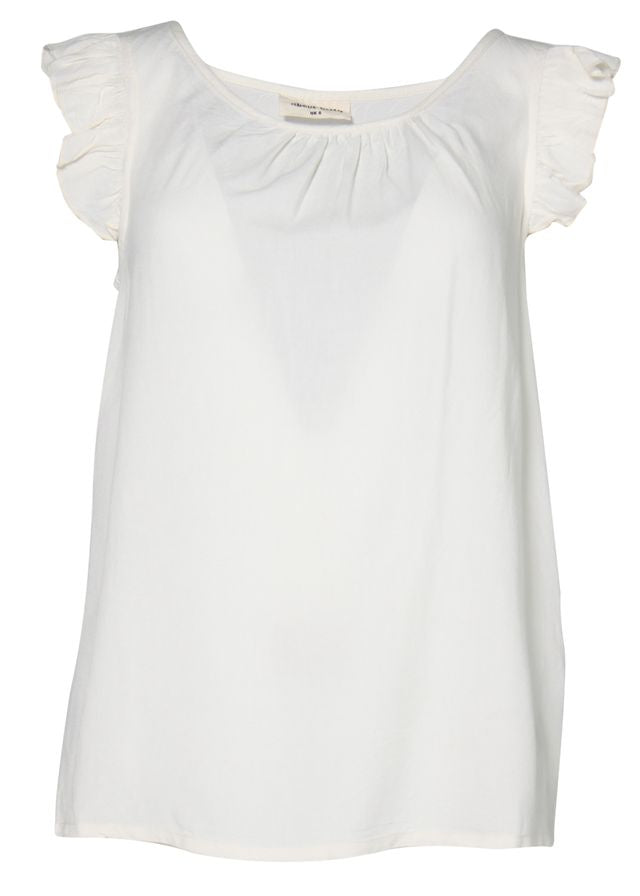 About Betty Bluse Flügelärmel, White