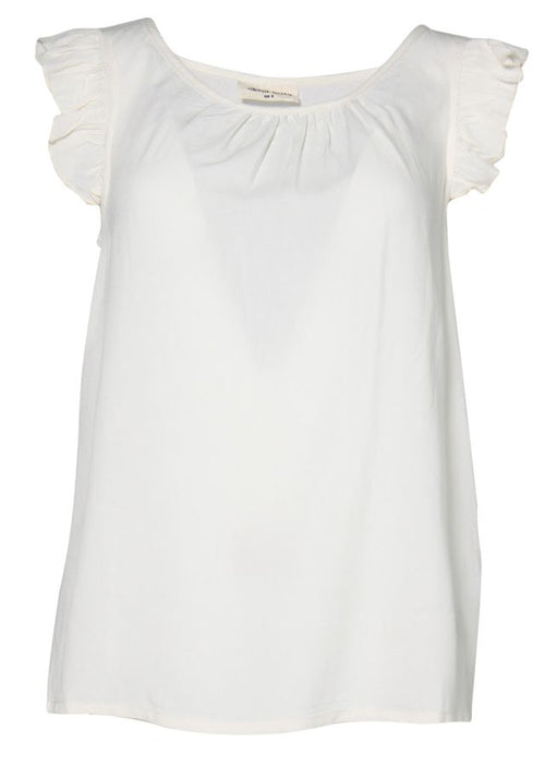 About Betty Bluse Flügelärmel, White
