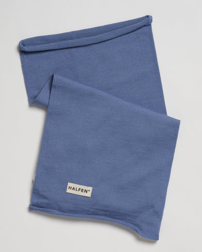 Halfen Kinder Strick-Loopschal Merinowolle, Rauchblau