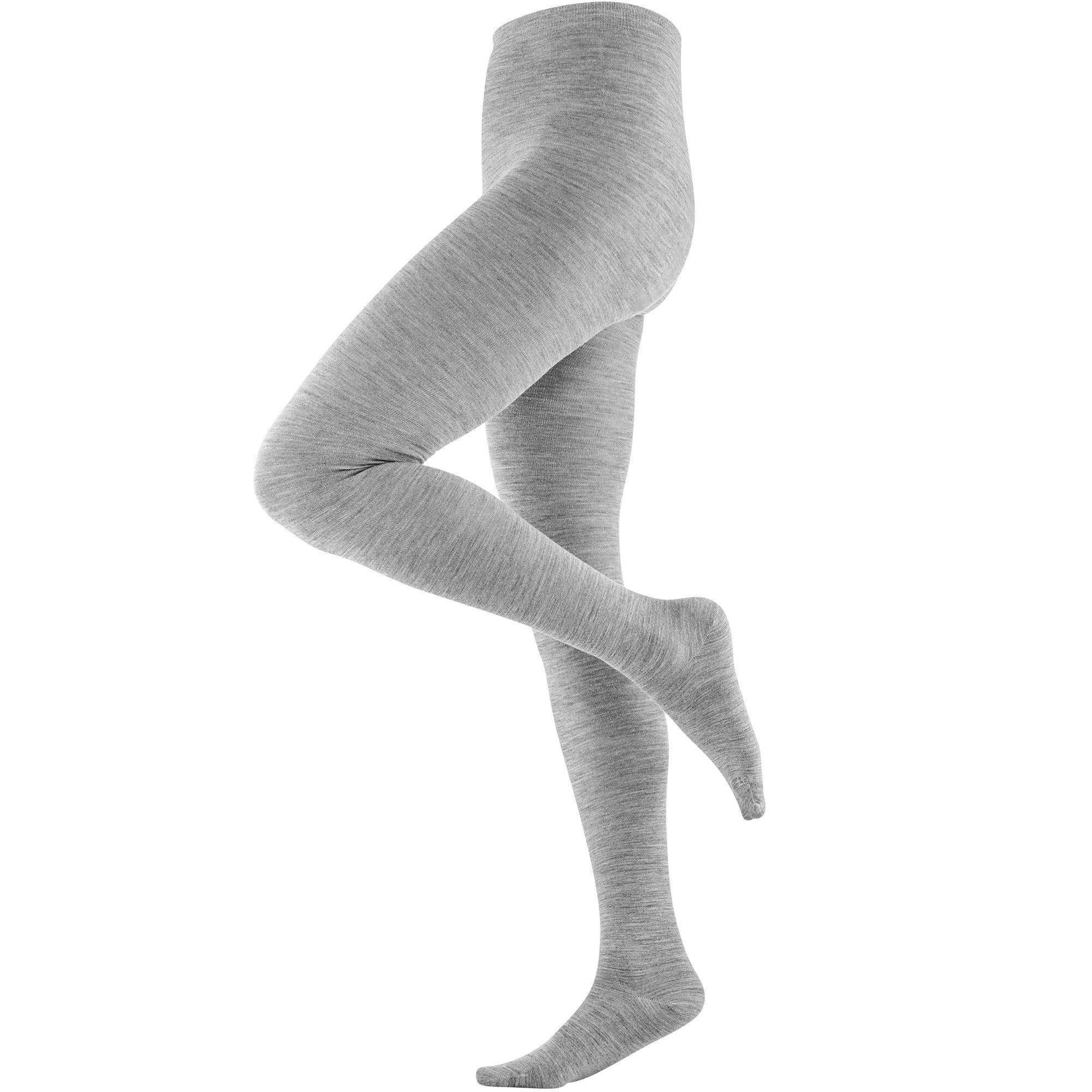 LC Strumpfhose Helene Wolle/BW, Grey Melange