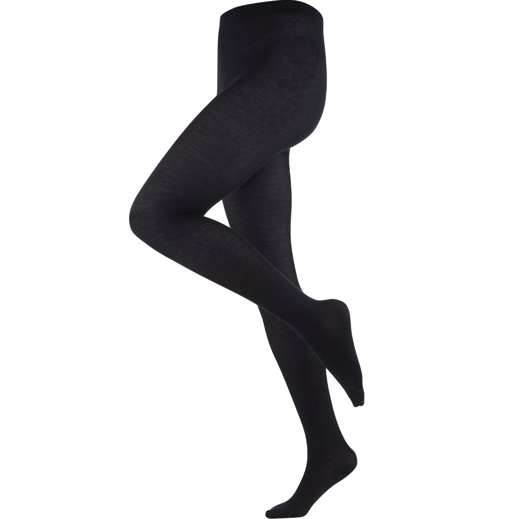 LC Strumpfhose Helene Wolle/BW, Black
