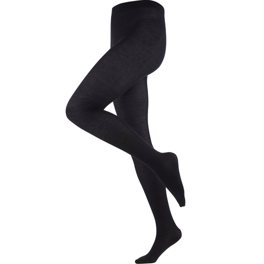 LC Strumpfhose Helene Wolle/BW, Black