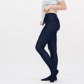 LC Strumpfhose Helene Wolle/BW, Dark Saphire