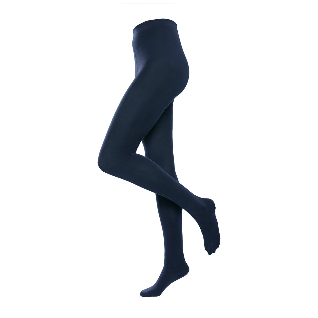 LC Strumpfhose Helene Wolle/BW, Dark Saphire