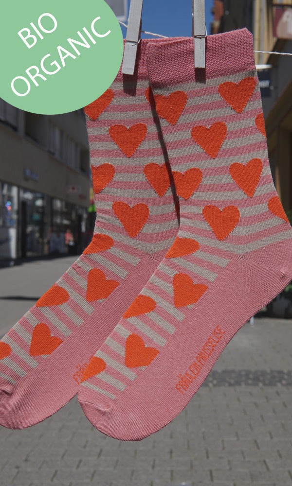 Bio Erwachsenen-Socken Herz