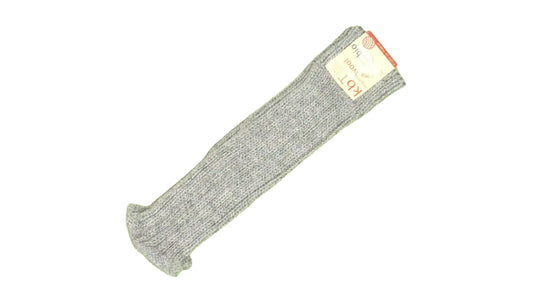 Hirsch Natur Kinder Beinstulpen Wolle, grau meliert