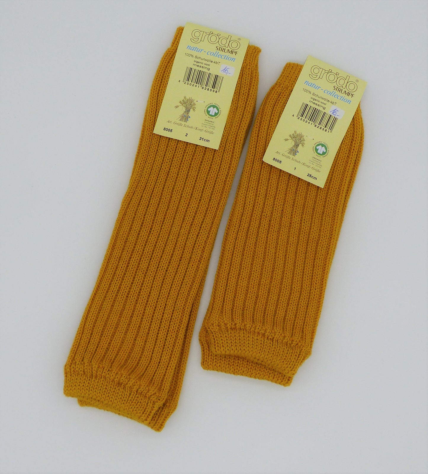 Grödo Kinder-Strickstulpen, Messing