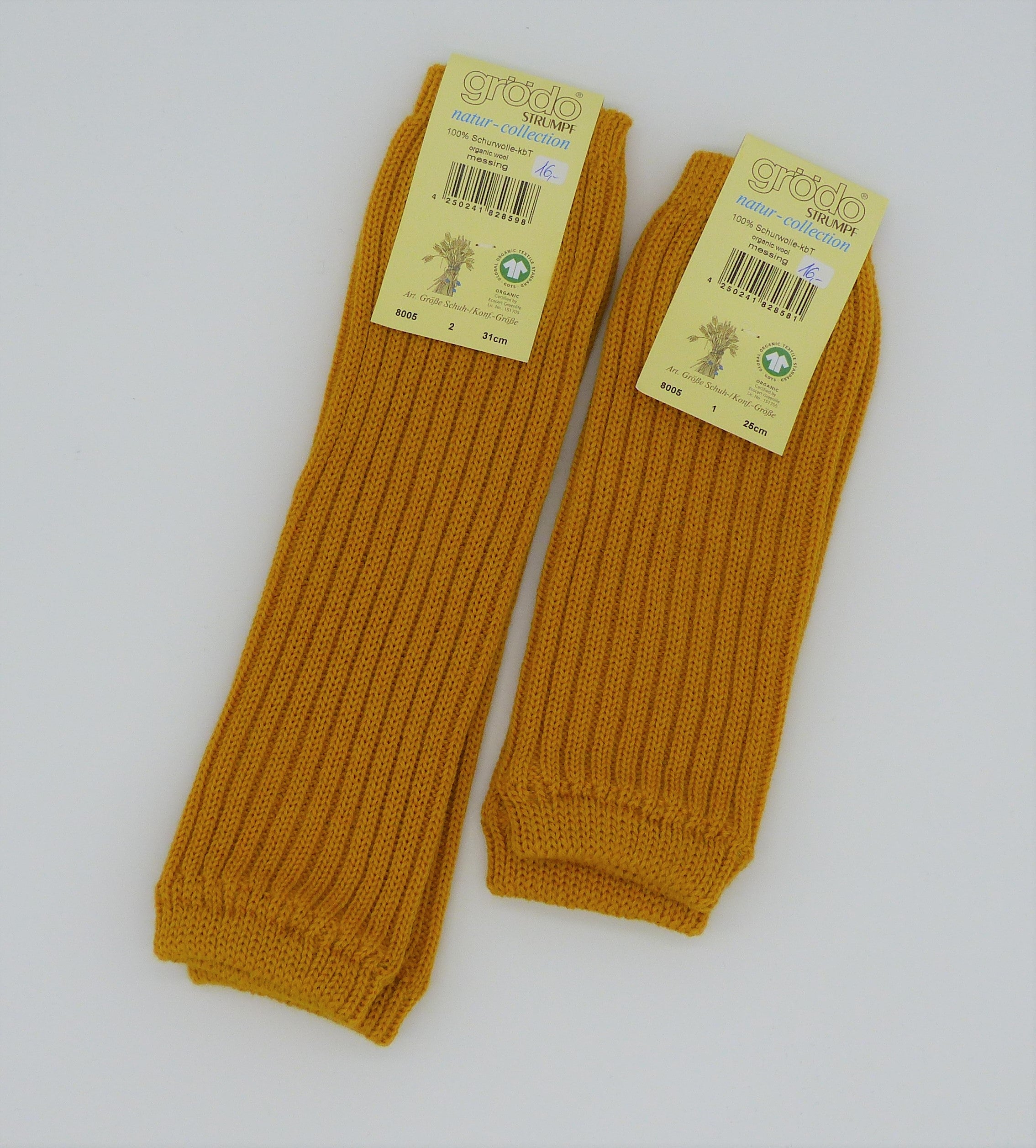 Grödo Kinder-Strickstulpen, Messing