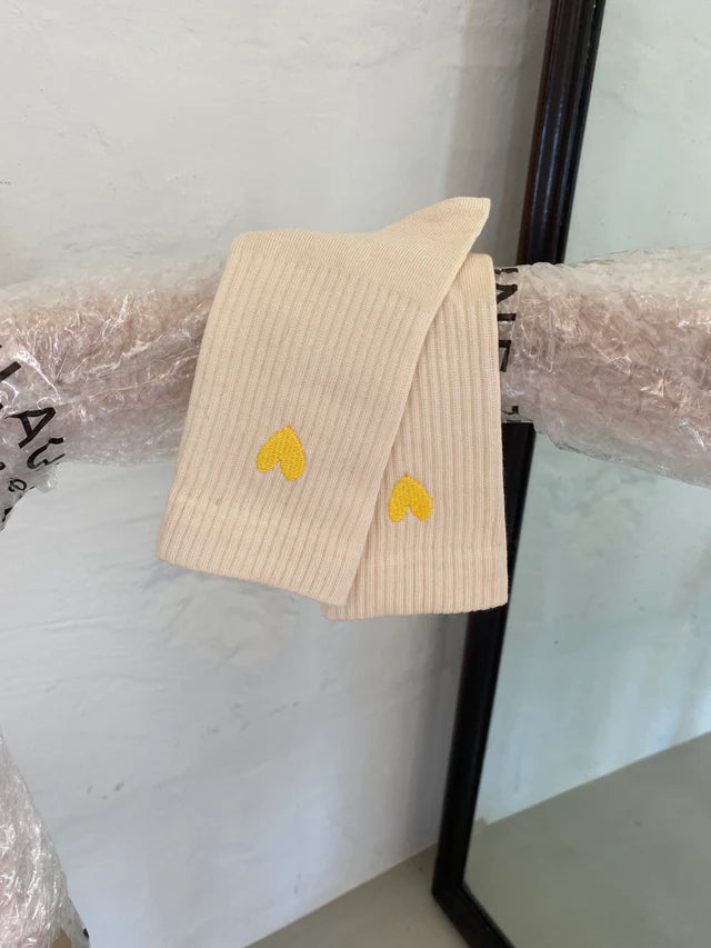 Jutelaune Socks, Yellow Heart