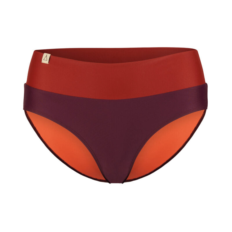 INASKA Soft Waist Bikini-Hose FLOW, beere/dunkelrot