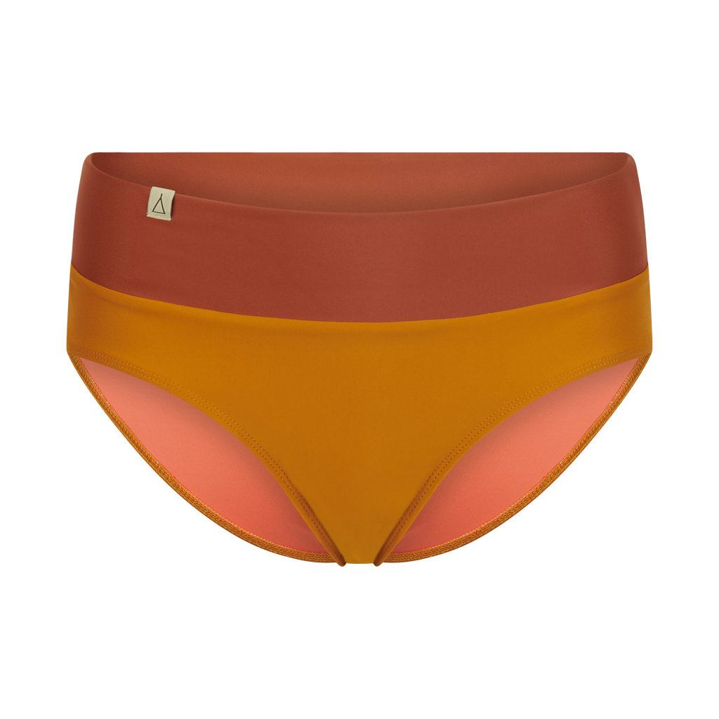 INASKA Soft Waist Bikini-Hose FLOW, Ocker/Rost