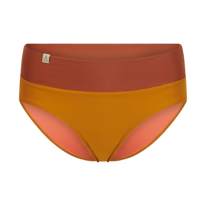 INASKA Soft Waist Bikini-Hose FLOW, Ocker/Rost