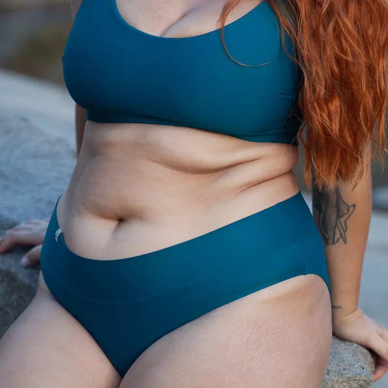 INASKA Soft Waist Bikini-Hose FLOW, petrol