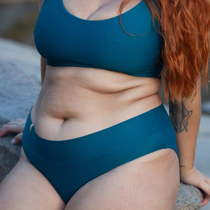 INASKA Soft Waist Bikini-Hose FLOW, petrol