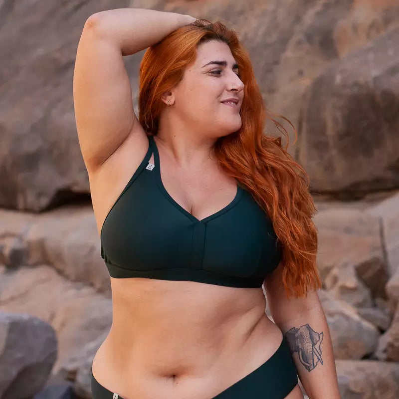 INASKA Sportbikini-Top WILD, dunkelgrün