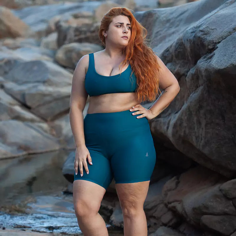 INASKA Radler-Hose High Waist Short Tight, petrol