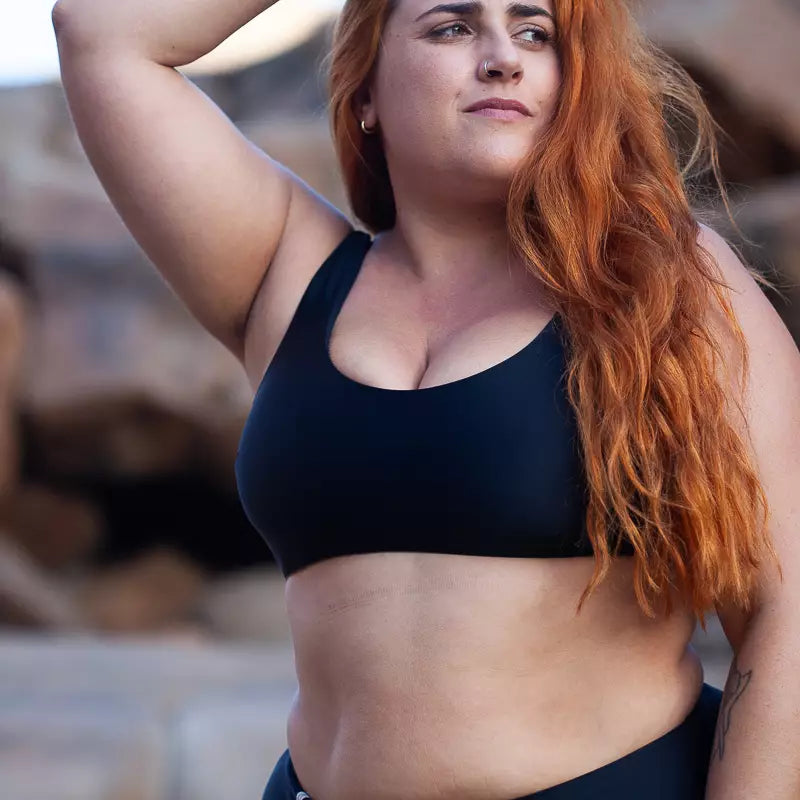 INASKA Wendbares Bikini-Top PURE, schwarz/khaki