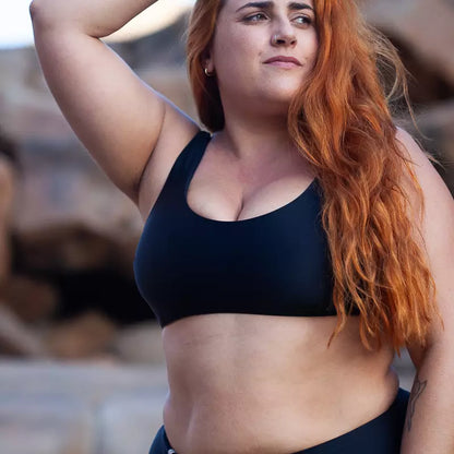 INASKA Wendbares Bikini-Top PURE, schwarz/khaki