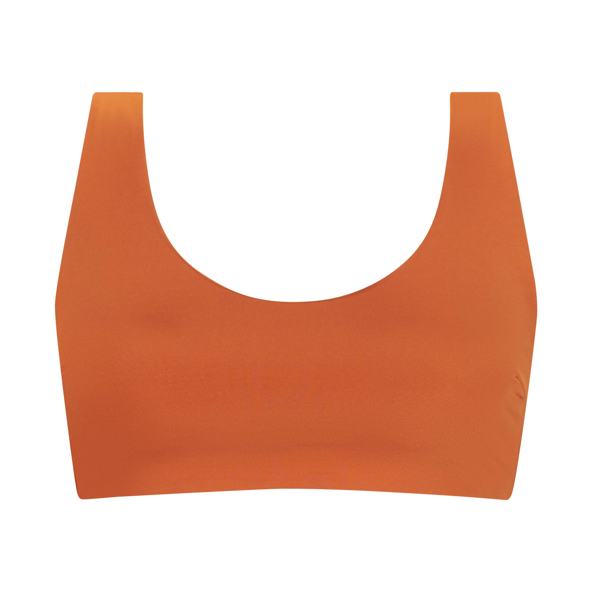 INASKA Wendbares Bikini-Top PURE, dunkelgrün/orange