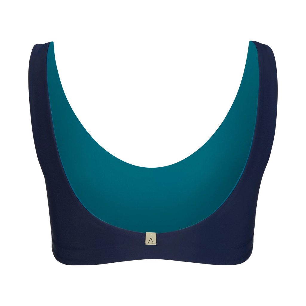 INASKA Wendbares Bikini-Top PURE, dunkelblau/petrol