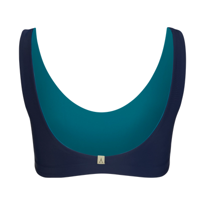 INASKA Wendbares Bikini-Top PURE, dunkelblau/petrol