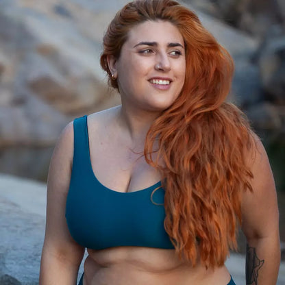 INASKA Wendbares Bikini-Top PURE, dunkelblau/petrol