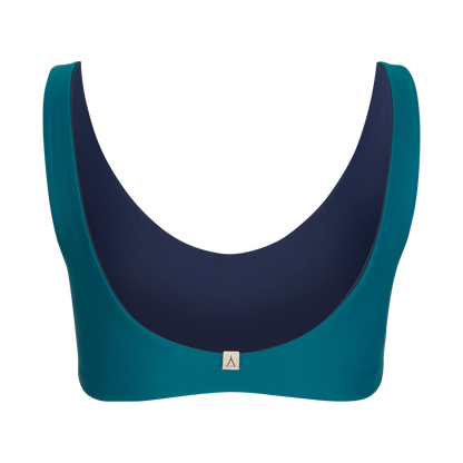 INASKA Wendbares Bikini-Top PURE, dunkelblau/petrol