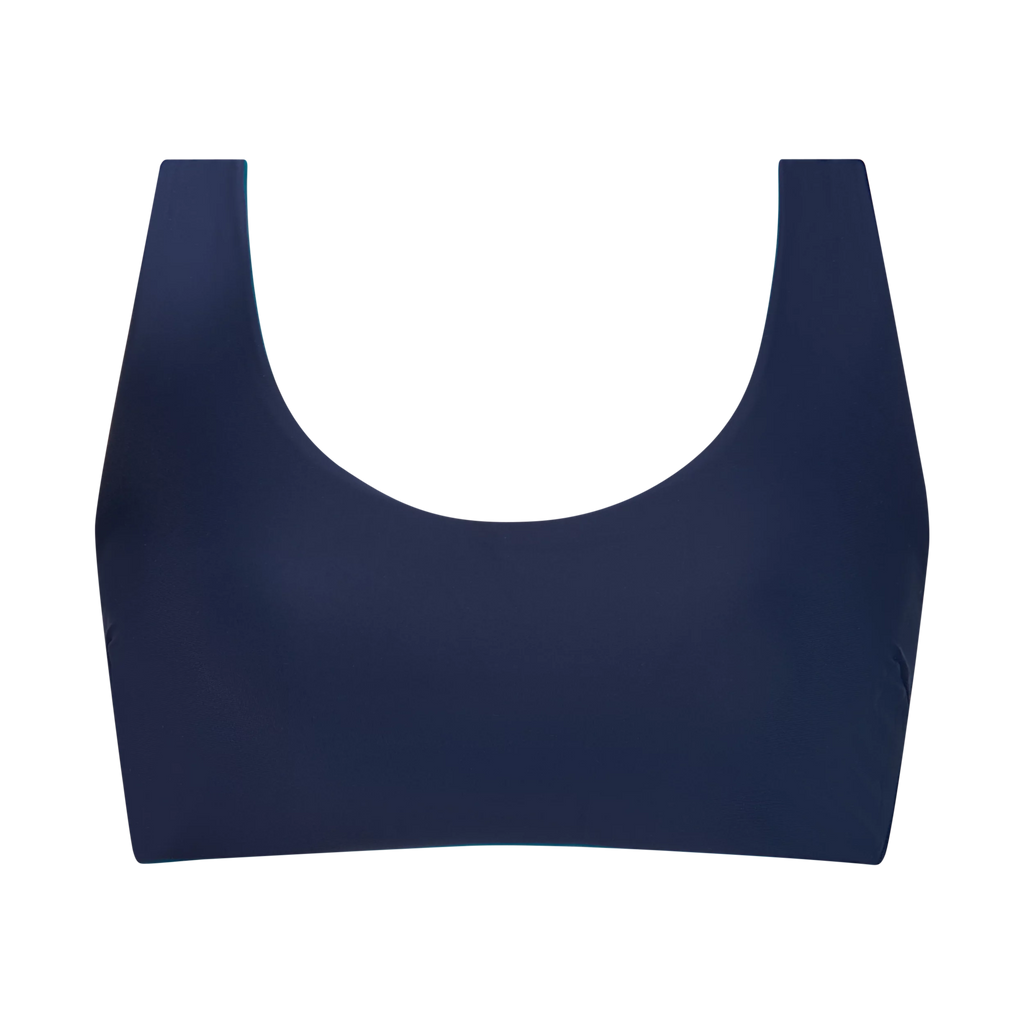 INASKA Wendbares Bikini-Top PURE, dunkelblau/petrol