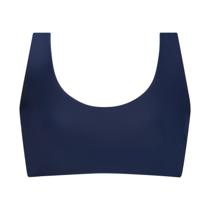 INASKA Wendbares Bikini-Top PURE, dunkelblau/petrol