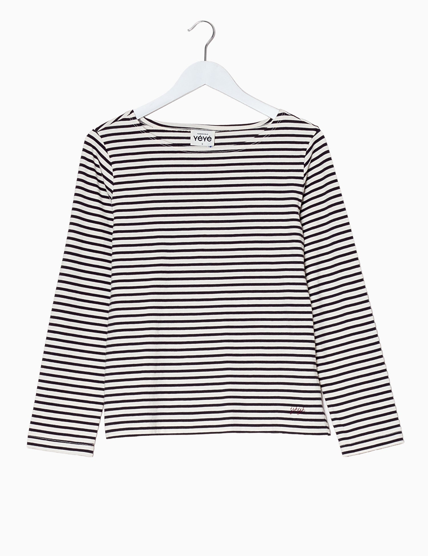 Mademoiselle Yéyé Iconique Longsleeve, Black/White