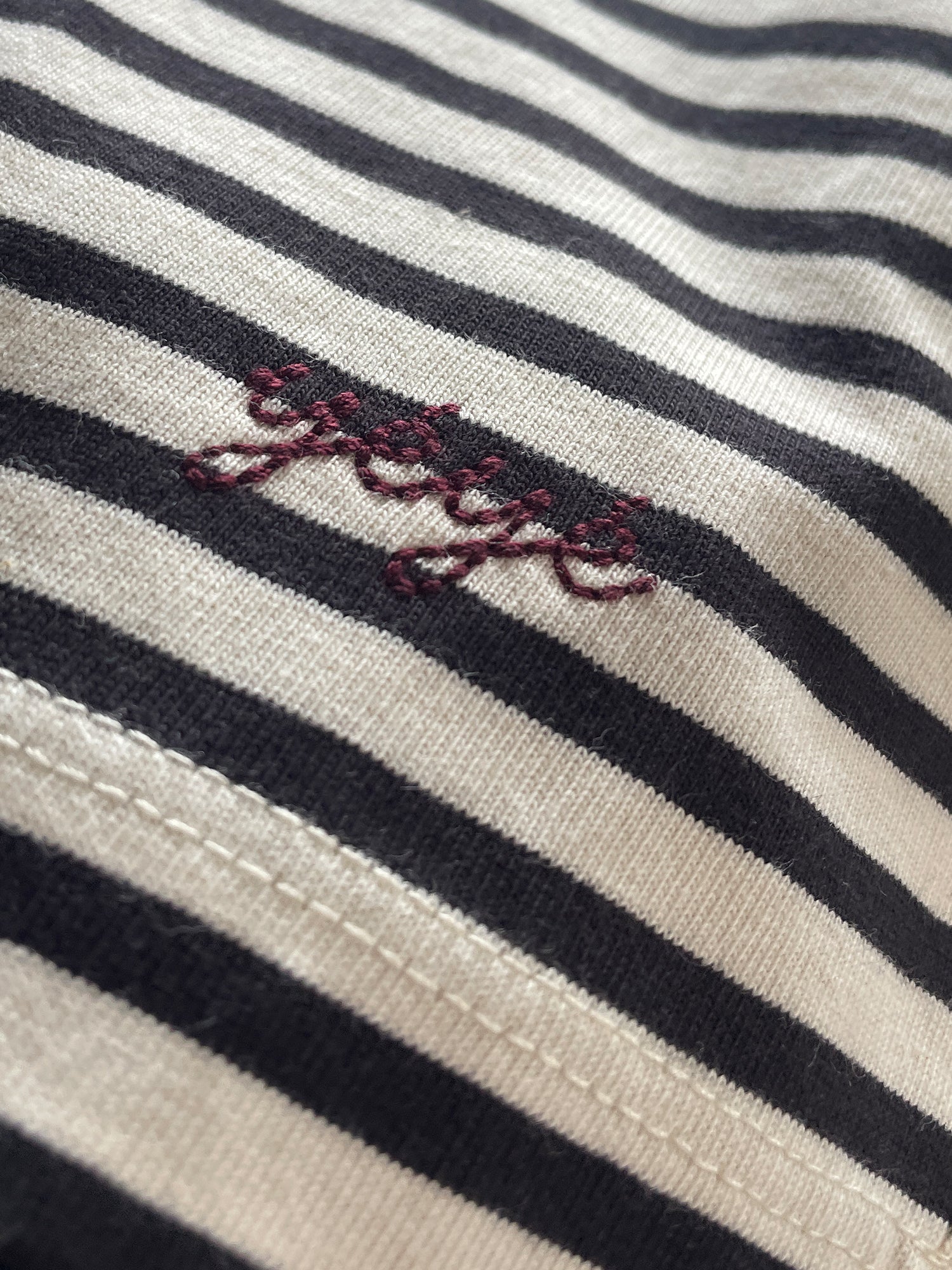 Mademoiselle Yéyé Iconique Longsleeve, Black/White
