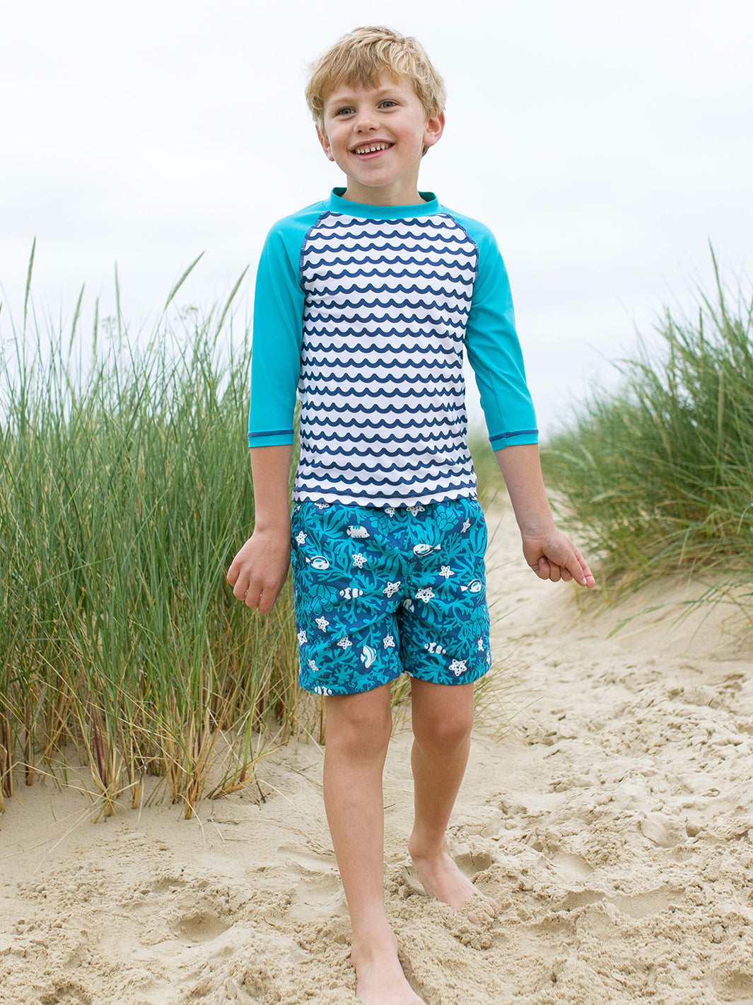 Kite Strandshirt mit UV-Schutz, Waves