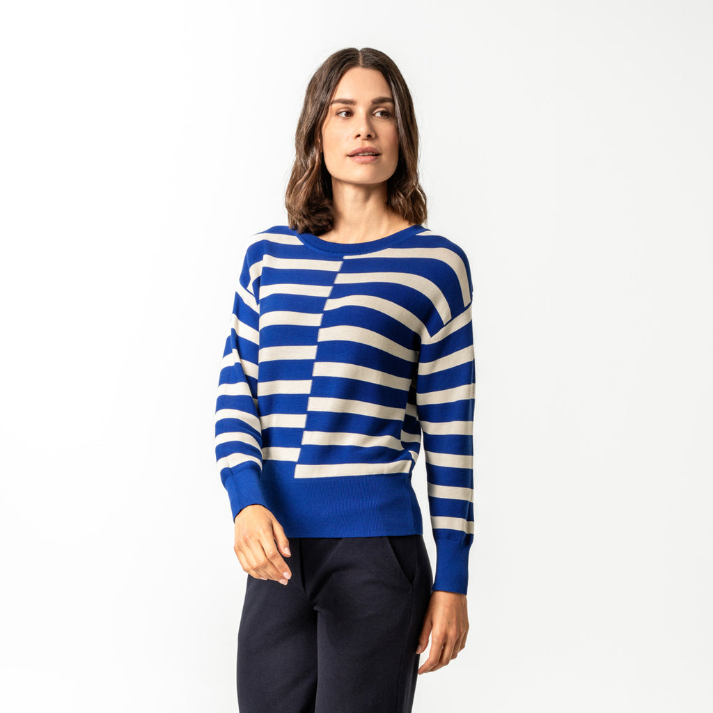 Living Crafts Pullover Azara, tailored blue