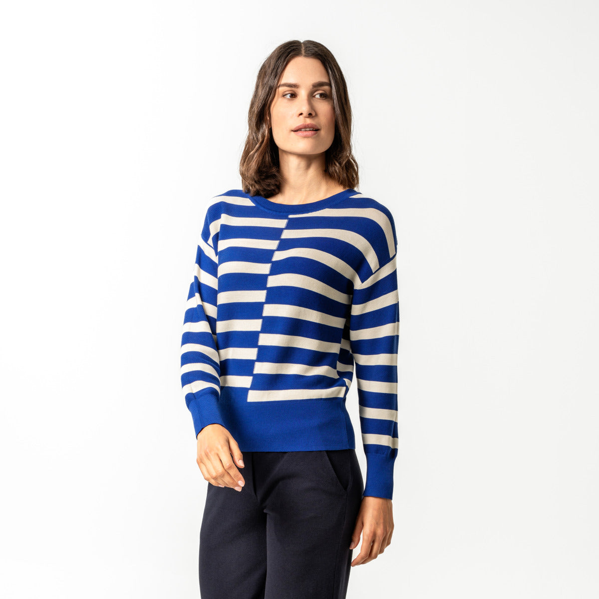 Living Crafts Pullover Azara, tailored blue
