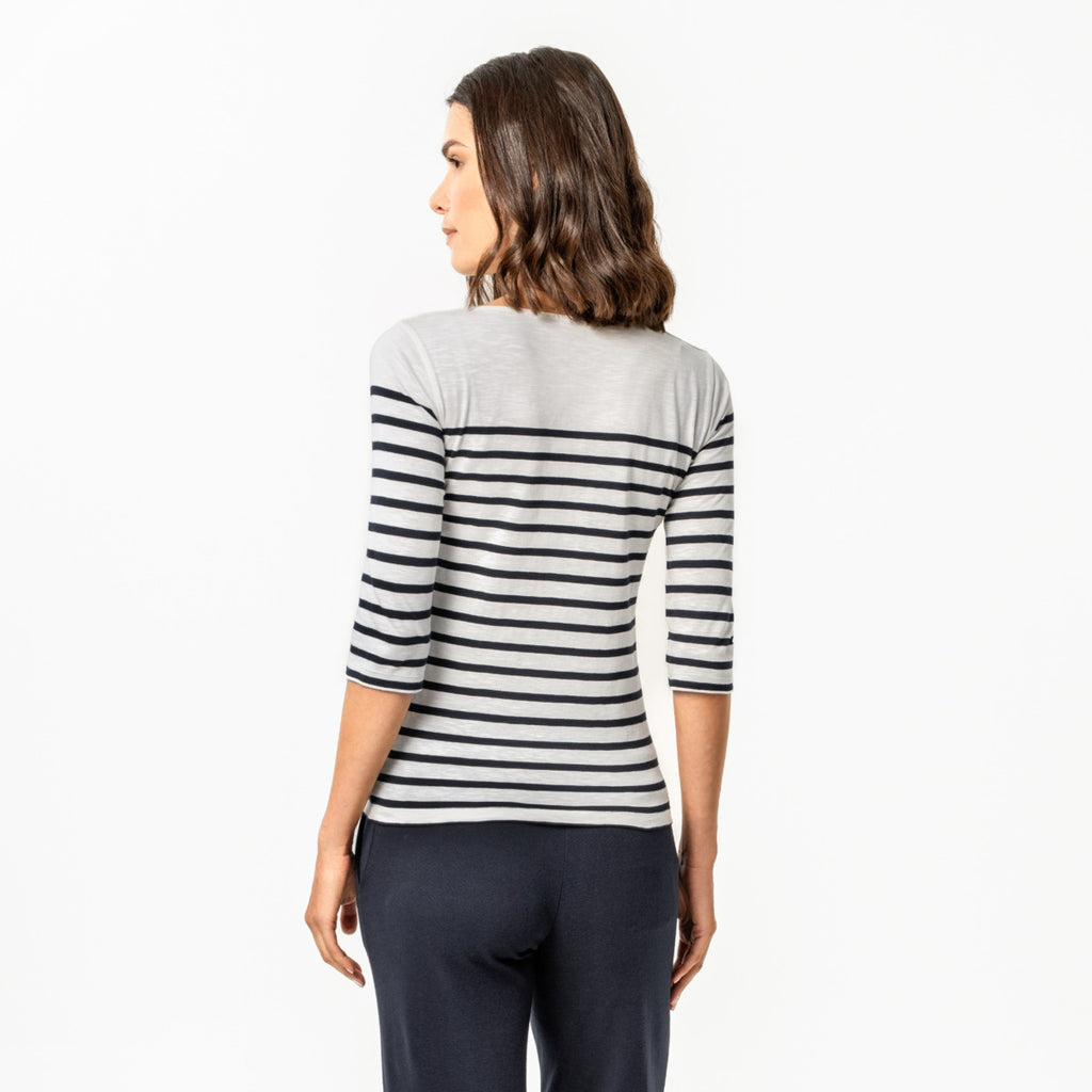 Living Crafts T-Shirt Aleva, chalk/ink blue