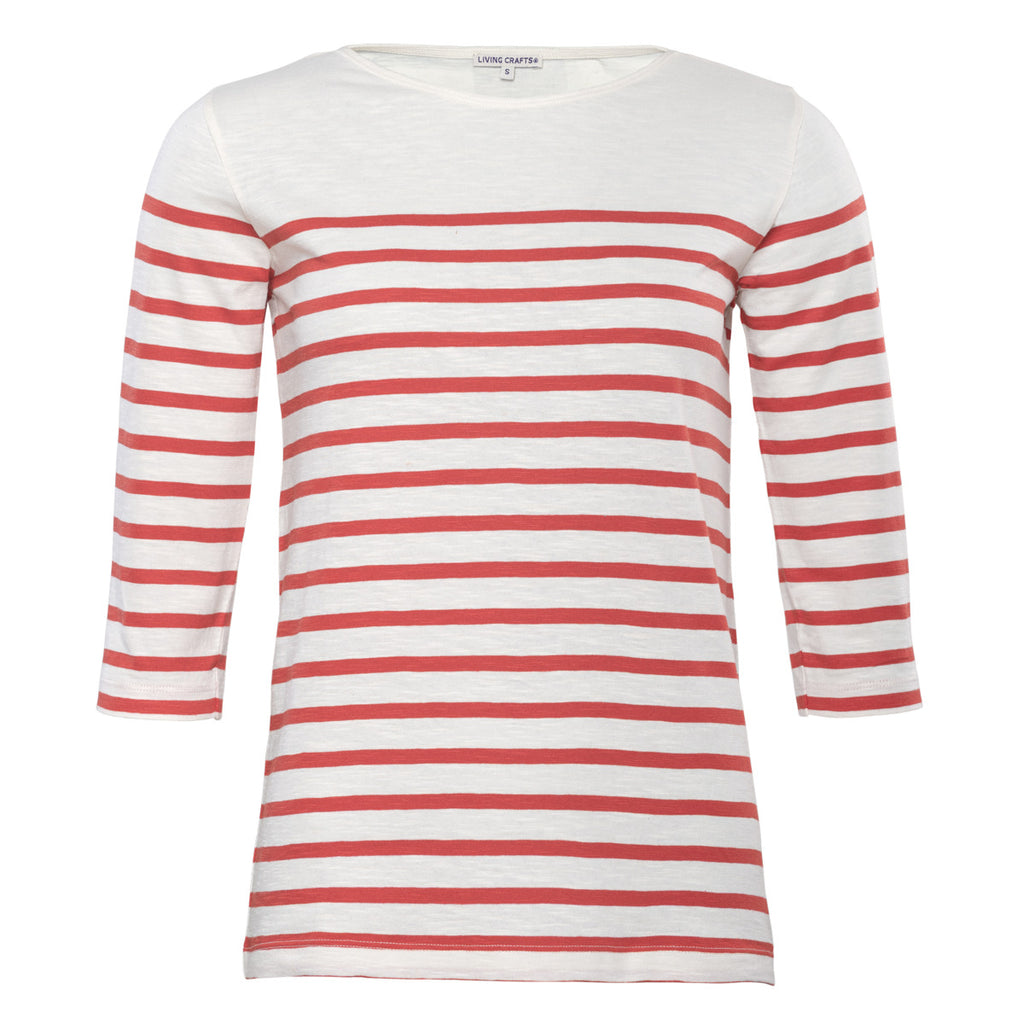 Living Crafts T-Shirt Aleva, chalk/red