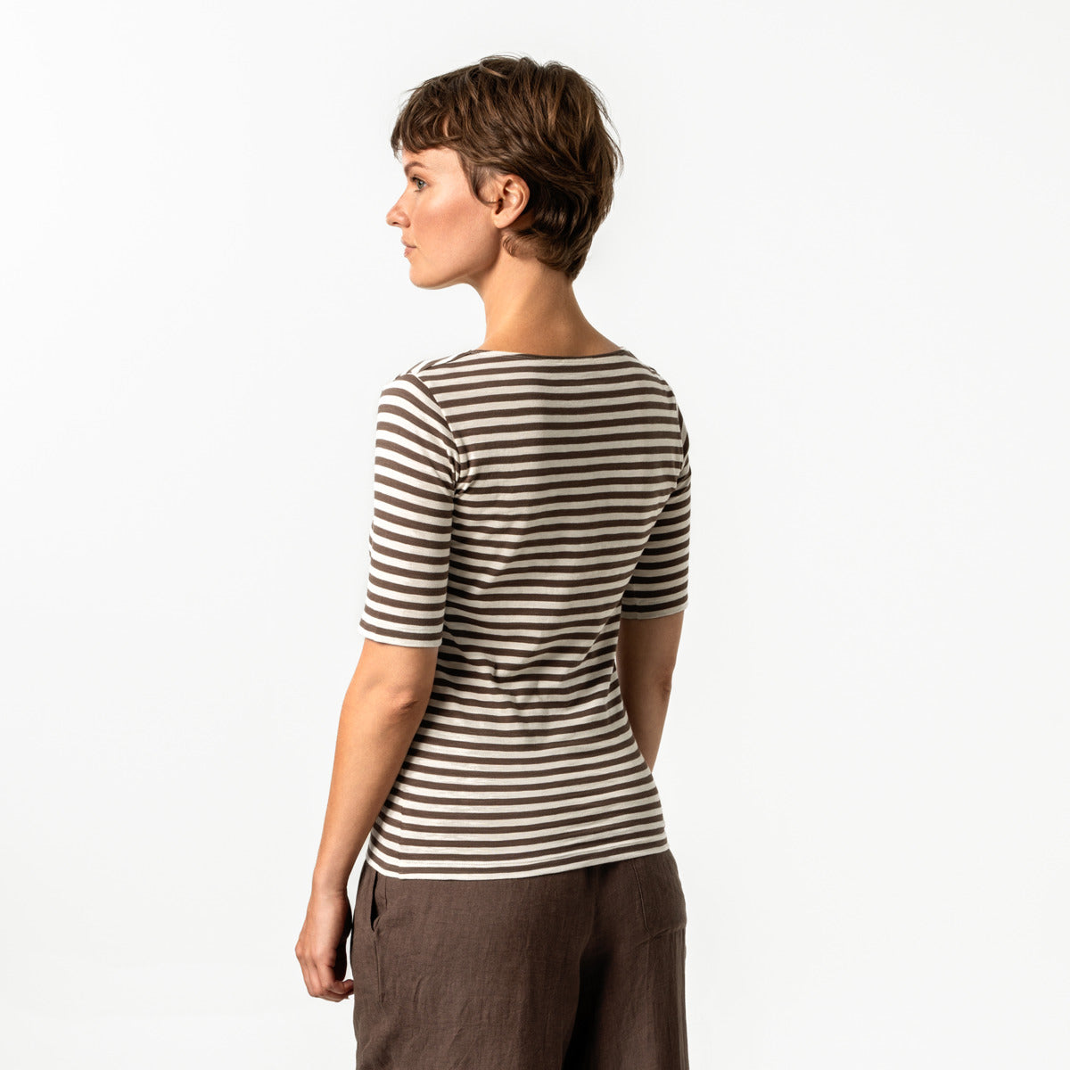 Living Crafts T-Shirt Annina, earth/chalk