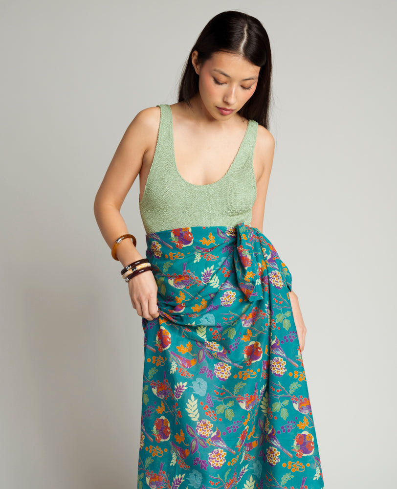 Les Touristes Schal ETO266, Birdy Teal