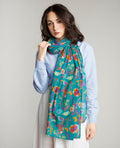 Les Touristes Schal ETO266, Birdy Teal