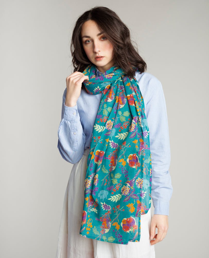 Les Touristes Schal ETO266, Birdy Teal