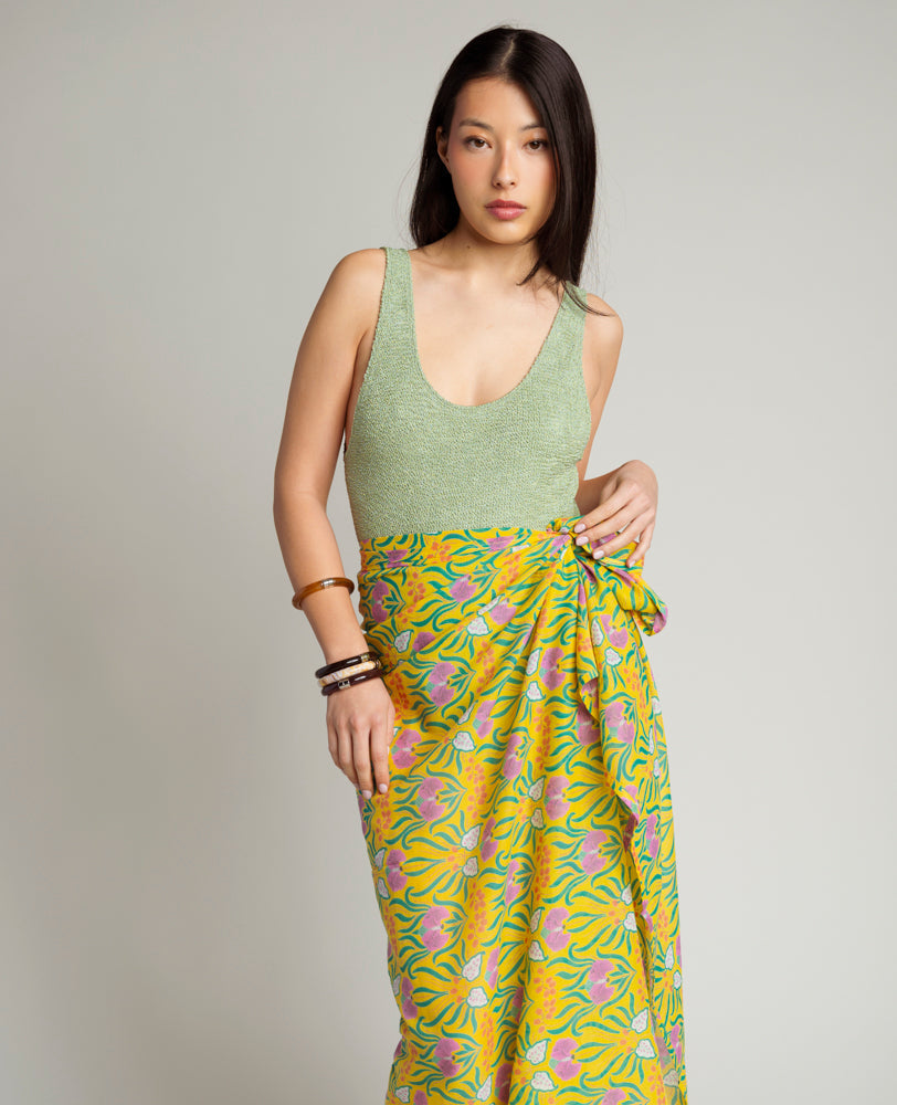 Les Touristes Schal ETO267, Muguet Yellow