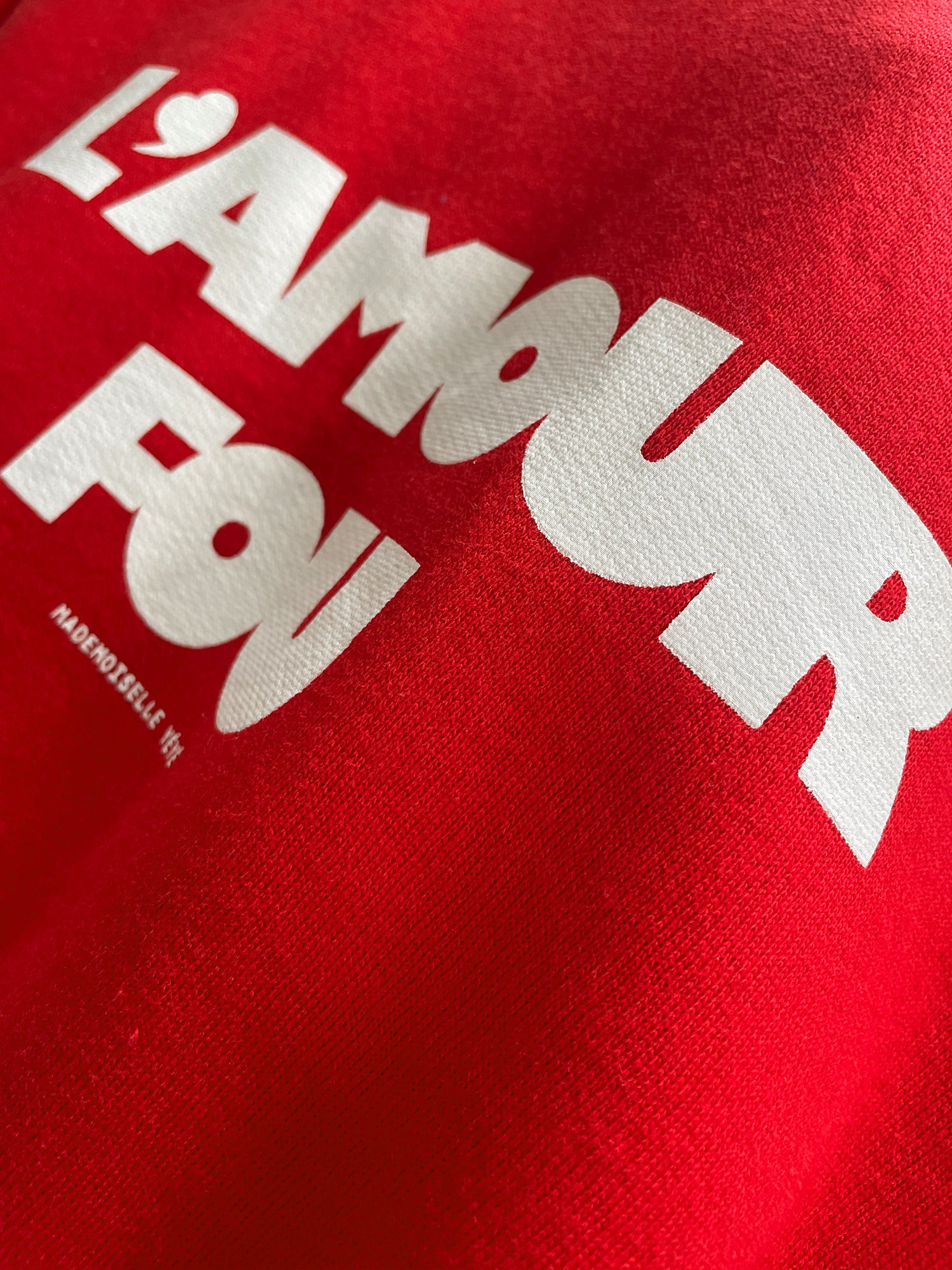 Mademoiselle Yéyé L`Amour Fou Sweatshirt, Red