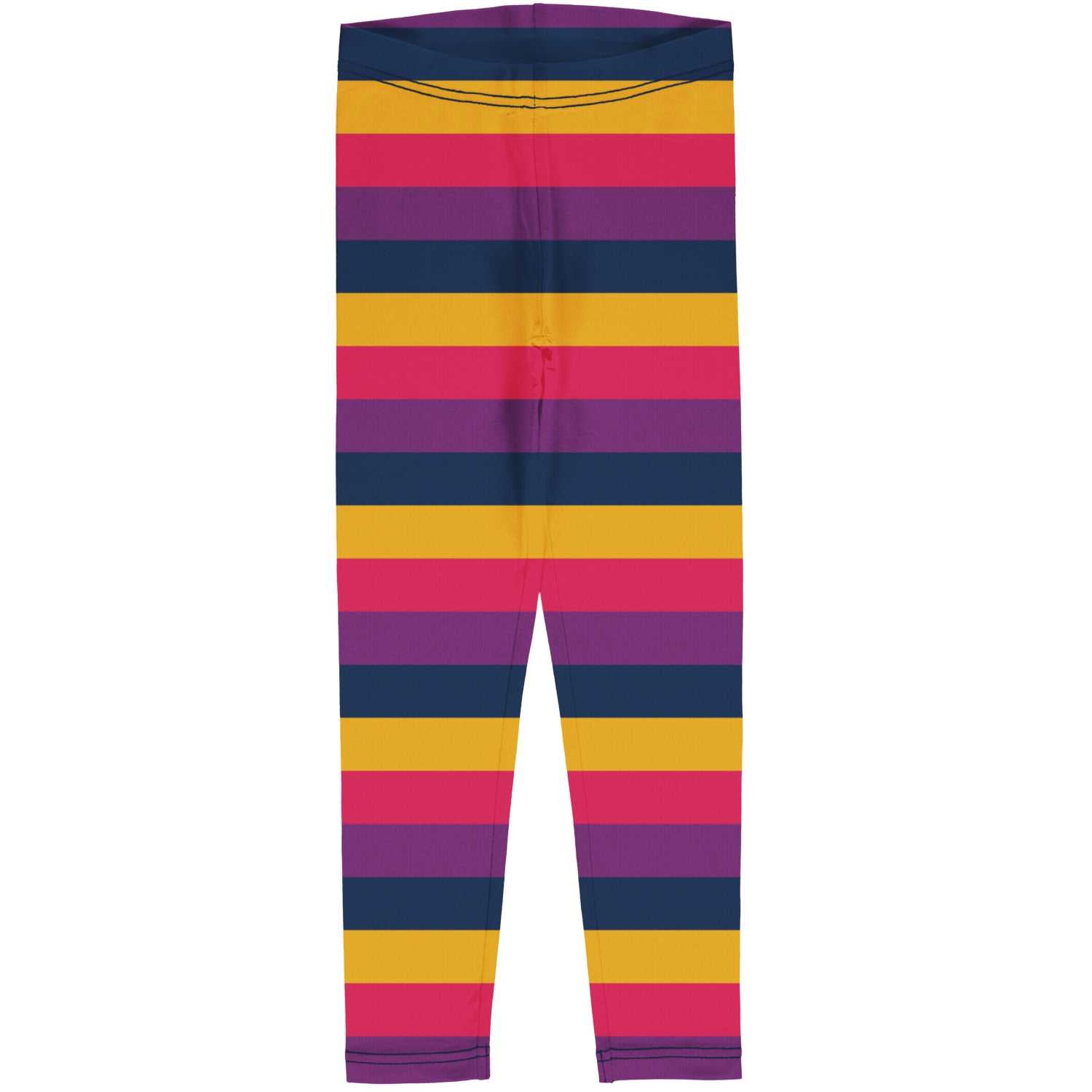 Maxomorra Leggings, Stripes Purple