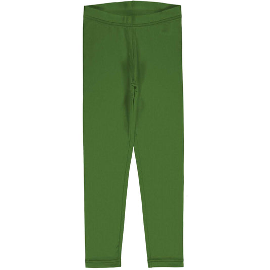 Maxomorra Sweat Leggings, Solid Green