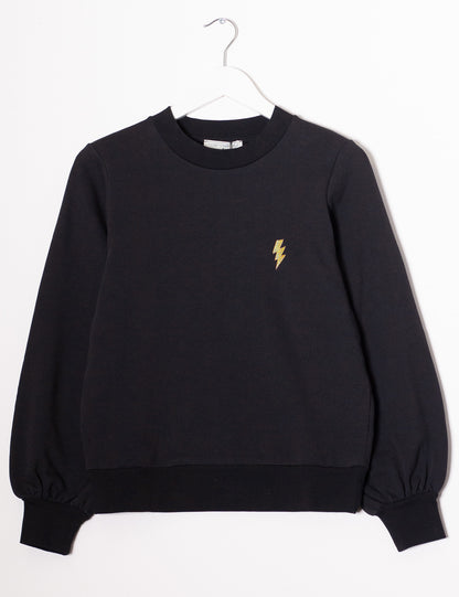 M.Yéyé Lightning Flash Sweatshirt, Black