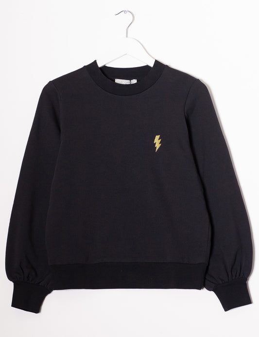 M.Yéyé Lightning Flash Sweatshirt, Black