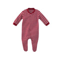Living Crafts Baby-Schlafanzug mit Füßen, rot/weiß